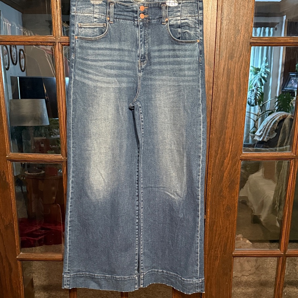 Freckled Poppy x Risen Denim Wide-Leg Jeans Size‎ 15/32